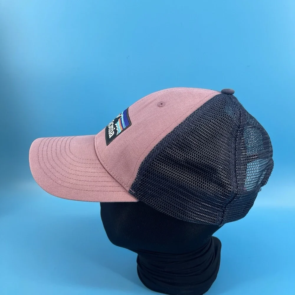 Patagonia Trucker Hat Pink Navy Mesh Snapback Logo Cap